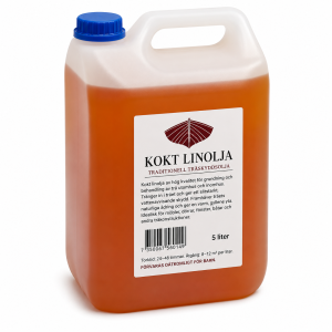 Szwedzki gotowany olej lniany do drewna 5L